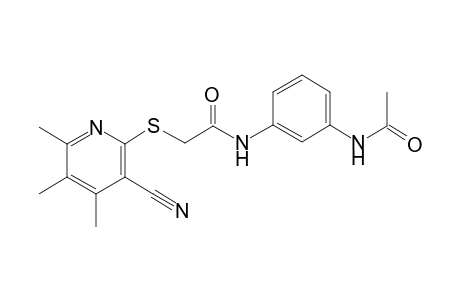 acetamide, N-[3-(acetylamino)phenyl]-2-[(3-cyano-4,5,6-trimethyl-2-pyridinyl)thio]-