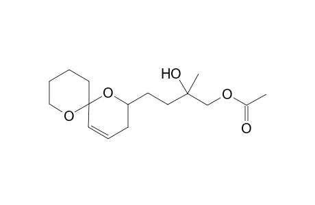 4-(1,7-DIOXASPIRA-[5.5]-UNDEC-4-EN-2-YL)-2-HYDROXY-2-METHYLBUTYLACETATE;DIASTEREOMER-#1