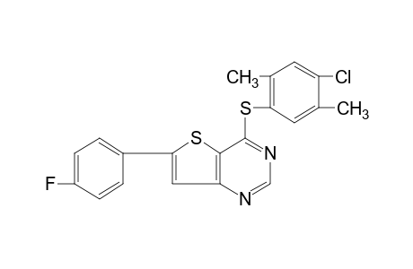 4-[(4-chloro-2,5-xylyl)thio]-6-(p-fluorophenyl)thieno[3,2-d]pyrimidine