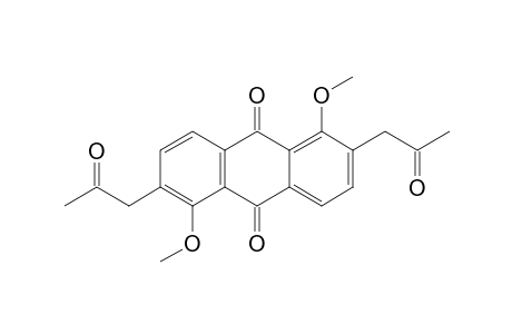 1,5-Dimethoxy-2,6-bis(2'-oxopropyl)anthraquinone