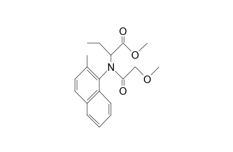 Butanoic acid, 2-[(methoxyacetyl)(2-methyl-1-naphthalenyl)amino]-, methyl ester