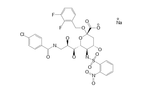 SODIUM_((2,3-DIFLUOROBENZYL)-5-(ORTHO-NITROTOLUENESULFONAMIDO)-9-(4-CHLOROBENZAMIDO)-3,5,9-TRIDEOXY-D-GLYCERO-ALPHA-D-GALACTO-2-NONULO
