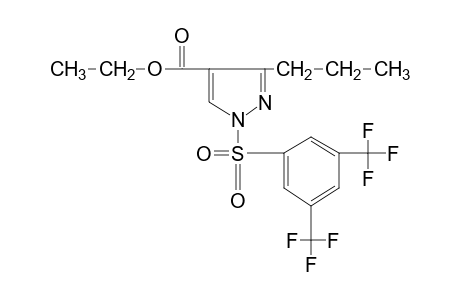 1-[(alpha,alpha,alpha,alpha',alpha',alpha'-HEXAFLUORO-3,5-XYLYL)SULFONYL]-3-PROPYLPYRAZOLE-4-CARBOXYLIC ACID, ETHYL ESTER