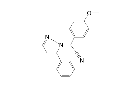 Acetonitrile, 2-(4-methoxyphenyl)-2-(3-methyl-5-phenyl-2-pyrazolin-1-yl)-