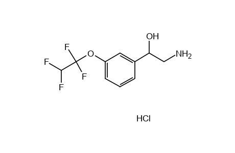 alpha-(aminomethyl)-m-(1,1,2,2-tetrafluoroethoxy)benzyl alcohol, hydrochloride