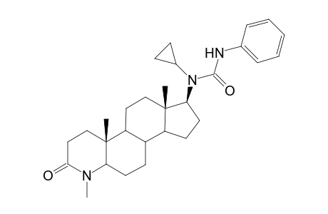 17.beta.-(Ureylene-N-cyclopropyl-N'-phenyl)-4-methyl-4-aza-5.alpha.-androstan-3-one