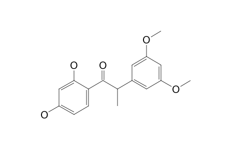 1-(2,4-Dihydroxyphenyl)-2-(3,5-dimethoxyphenyl)propan-1-one