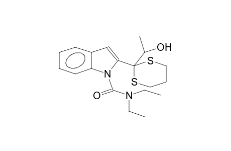 1H-INDOLE-1-CARBOXAMIDE, N,N-DIETHYL-2-[2-(1-HYDROXYETHYL)-1,3-DITHIAN-2-YL]-