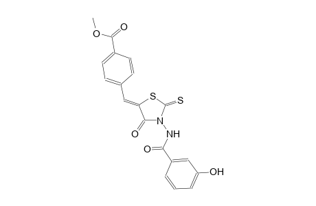 benzoic acid, 4-[(Z)-[3-[(3-hydroxybenzoyl)amino]-4-oxo-2-thioxo-5-thiazolidinylidene]methyl]-, methyl ester