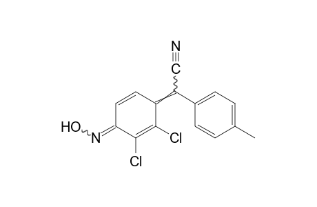 2,3-dichloro-4-oxo-α-p-tolyl-2,5-cyclohexadiene-delta 1,α-acetonitrile, oxime