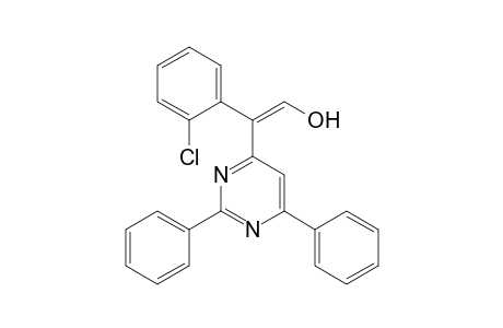 2,6-Diphenyl-4-(1-hydroxy-o-chlorostyr-2-yl)pyrimidine