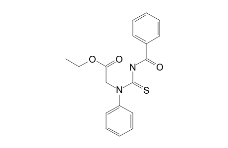 N-[benzoly(thiocarbamoyl)]-N-phenylglycine, ethyl ester