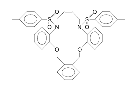 3,4:7,8:15,16-Tribenzo-9,14-bistosyl-11,12-didehydro-9,14-diaza-16-crown-4