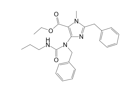 2-(benzyl)-5-(benzyl-(propylcarbamoyl)amino)-3-methyl-imidazole-4-carboxylic acid ethyl ester