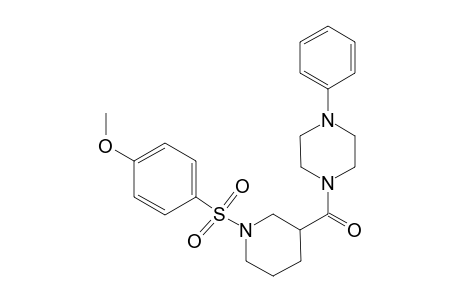 1-({1-[(4-Methoxyphenyl)sulfonyl]-3-piperidinyl}carbonyl)-4-phenylpiperazine