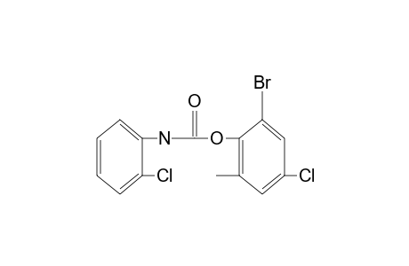 o-chlorocarbanilic acid, 6-bromo-4-chloro-o-tolyl ester