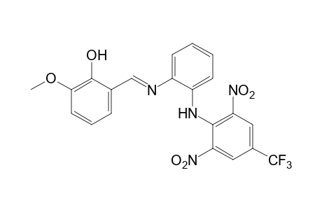 2-{N-{o-(2,6-DINITRO-alpha,alpha,alpha-TRIFLUORO-p-TOLUIDINO)PHENYL]FORMIMIDOYL]-6-METHOXYPHENOL
