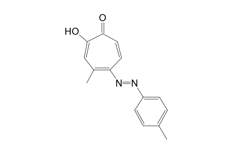 2-Hydroxy-4-methyl-5-[(E)-(4-methylphenyl)diazenyl]-2,4,6-cycloheptatrien-1-one