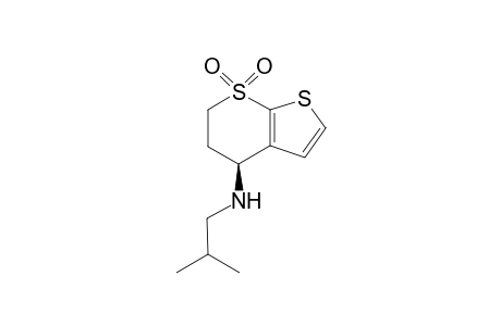 (4S)-N-(2-methylpropyl)-7,7-bis(oxidanylidene)-5,6-dihydro-4H-thieno[2,3-b]thiopyran-4-amine