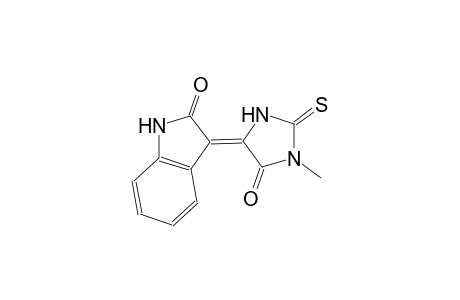 (3Z)-3-(1-methyl-5-oxo-2-thioxo-4-imidazolidinylidene)-1,3-dihydro-2H-indol-2-one