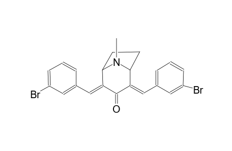 8-azabicyclo[3.2.1]octan-3-one, 2,4-bis[(3-bromophenyl)methylene]-8-methyl-, (2E,4E)-