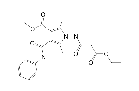 1-[(3-Ethoxy-3-keto-propanoyl)amino]-2,5-dimethyl-4-(phenylcarbamoyl)pyrrole-3-carboxylic acid methyl ester