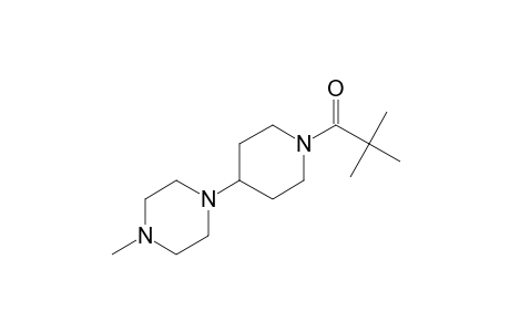 1-Methyl-4-(4-piperidinyl)piperazine, N-trimethylacetyl-