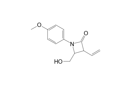 4-(Hydroxymethyl)-1-(p-methoxyphenyl)-3-vinylazetidin-2-one