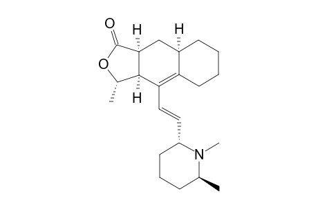 (3S,3aS,8aR,9aS)-4-[(E)-2-((2S,6R)-1,2-Dimethylpiperidin-6-yl)ethenyl]-3-methyl-3a,5,6,7,8,8a,9,9a-octahydro-3H-naphtho[2,3-c]furan-1-one