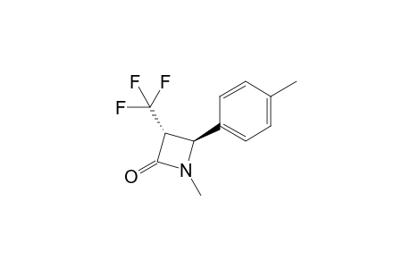 trans-1-Methyl-4-(p-methylphenyl)-3-trifluoromethyl-2-azetidinone