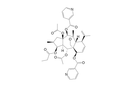 14-DESOXO-3-O-PROPIONYL-5,15-DI-O-ACETYL-7-O-NICOTINOYL-MYRSINOL-14-BETA-NICOTINOATE