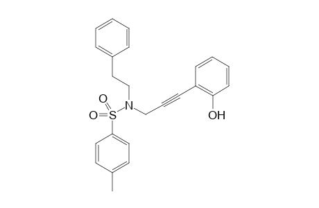 N-[3-(2-hydroxyphenyl)prop-2-ynyl]-4-methyl-N-(2-phenylethyl)benzenesulfonamide