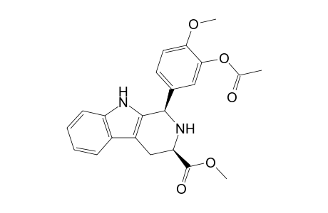 (1R,3R)-Methyl 1-(3-acetoxy-4-methoxyphenyl)-1,2,3,4-tetrahydro-9H-pyrido[3,4-b]indole-3-carboxylate