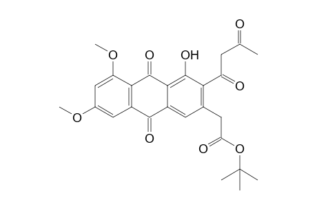 2-(3-acetoacetyl-4-hydroxy-9,10-diketo-5,7-dimethoxy-2-anthryl)acetic acid tert-butyl ester