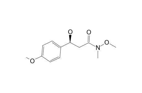 (S)-3-Hydroxy-N-methoxy-N-methyl-3-(4-methoxyphenyl)propamide