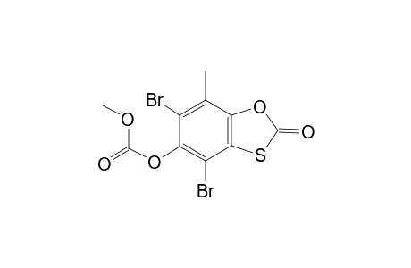 4,6-Dibromo-7-methyl-2-oxo-1,3-benzoxathiol-5-yl methyl carbonate