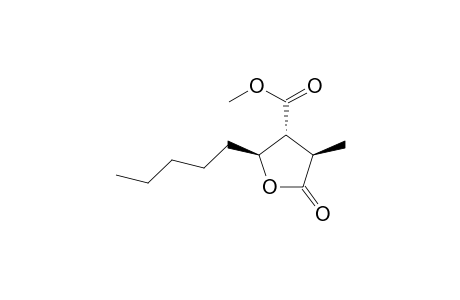 (2S,3R,4R)-(-)-4-METHYL-5-OXO-2-PENTYL-TETRAHYDRO-3-FURANCARBOXYLIC-ACID-METHYLESTER