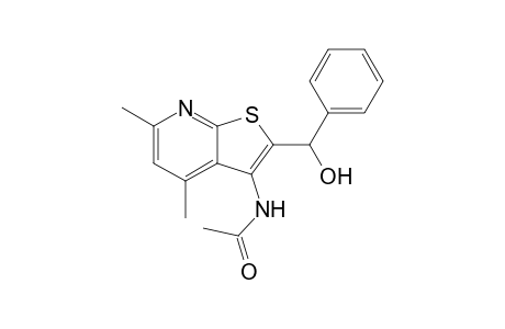 N-{2-[Hydroxy(phenyl)methyl]-4,6-dimethylthieno[2,3-b]pyridin-3-yl}acetamide