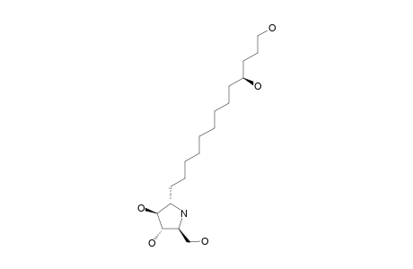 BROUSSONETINE-M;(2R,3R,4R,5R)-2-HYDROXYMETHYL-3,4-DIHYDROXY-5-[(10S)-10,13-DIHYDROXY-TRIDECYL]-PYRROLIDINE