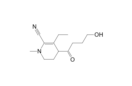 1-Methyl-2-cyano-3-ethyl-4-(1'-oxo-4'-hydroxy-butyl)-2-piperideine