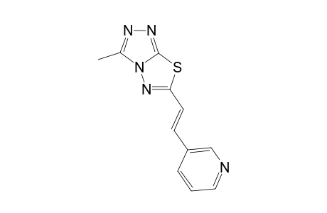 [1,2,4]triazolo[3,4-b][1,3,4]thiadiazole, 3-methyl-6-[(E)-2-(3-pyridinyl)ethenyl]-