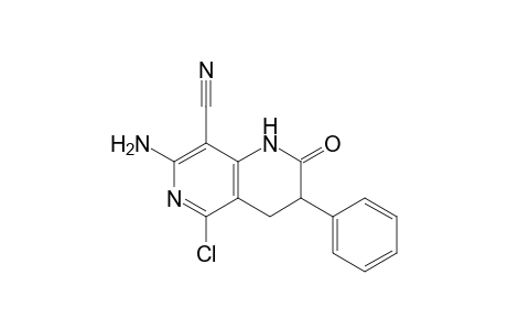 7-Amino-5-chloro-8-cyano-3,4-dihydro-3-phenyl-1,6-naphthyridin-2(1H)-one