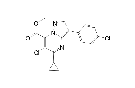 pyrazolo[1,5-a]pyrimidine-7-carboxylic acid, 6-chloro-3-(4-chlorophenyl)-5-cyclopropyl-, methyl ester