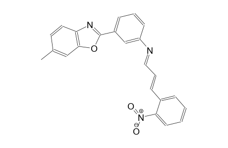 benzenamine, 3-(6-methyl-2-benzoxazolyl)-N-[(E,2E)-3-(2-nitrophenyl)-2-propenylidene]-
