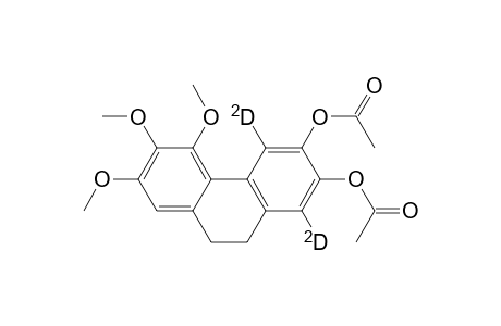 6,7-DIACETOXY-2,3,4-TRIMETHOXY-5,8-DIDEUTERIO-9,10-DIHYDRO-PHENANTHRENE