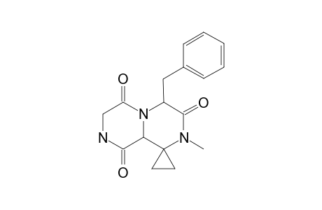 4'-Benzyl-2'-methyloctahydro-spiro(cyclopropane-1,1'-[2H]-pyrazino[1,2-a]pyrazine-3',6',9'-trione