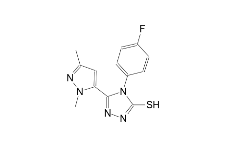 5-(1,3-dimethyl-1H-pyrazol-5-yl)-4-(4-fluorophenyl)-4H-1,2,4-triazole-3-thiol