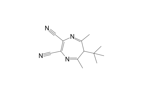 2,3-Dicyano-6-t-butyl-5,7-dimethyl-6H-1,4-diazepine