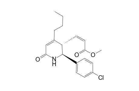 (Z)-methyl 3-[(2S*,3S*)-4-n-butyl-2-(4-chlorophenyl)-2,3-dihydro-6-oxopyrid-3-yl]propenoate
