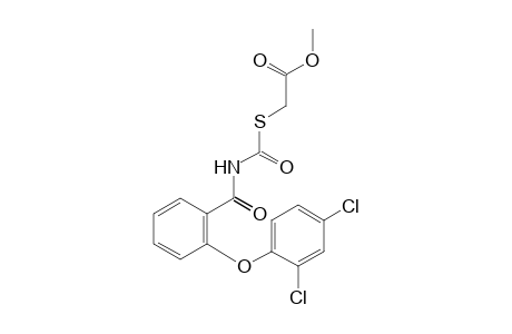 mercaptoacetic acid, methyl ester, [o-(2,4-dichlorophenoxy)benzoyl]carbamate